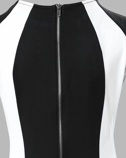 Sexy Round Neck Sleeveless Mini Sheath Dresses