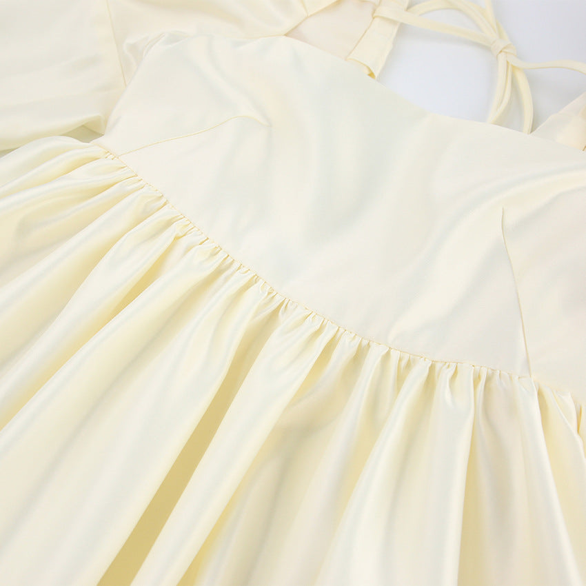 Lovely Satin Princess Mini Dresses for Women