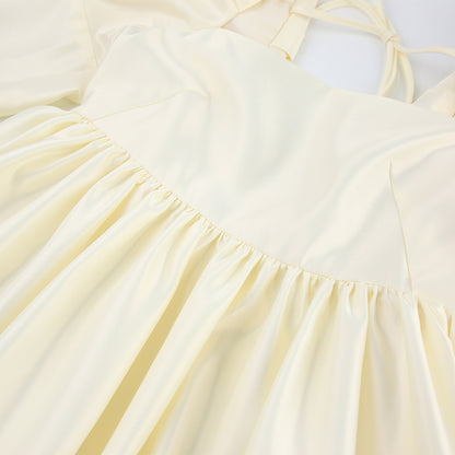 Lovely Satin Princess Mini Dresses for Women