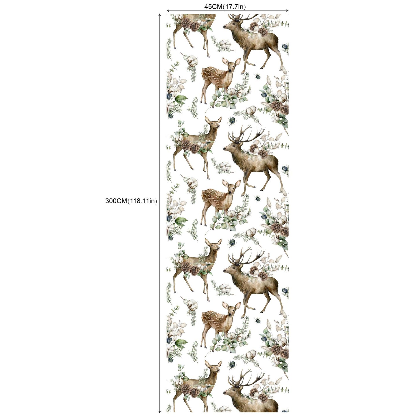 Environmental Friendly Self-adhesive Christmas Wallpaper