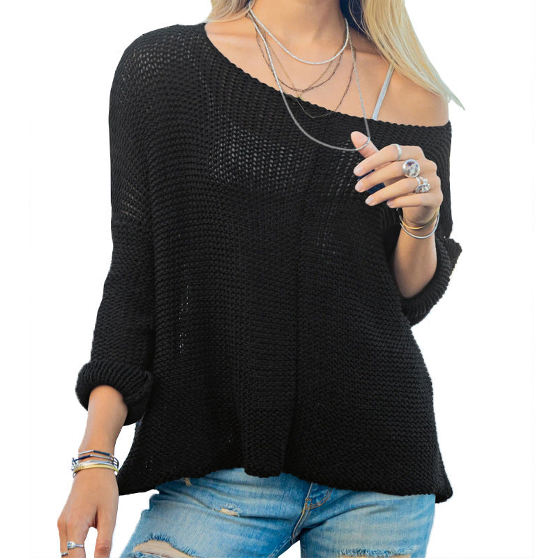Fashion Fall Long Sleeves Pullover Knitted Sweaters