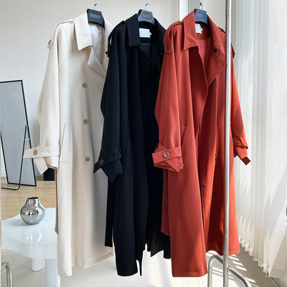 Fashion Loose Long Trench Coats for Women