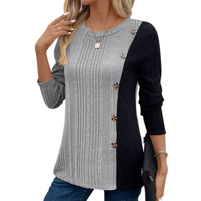 Casual Women Long Sleeves Knitted Tops
