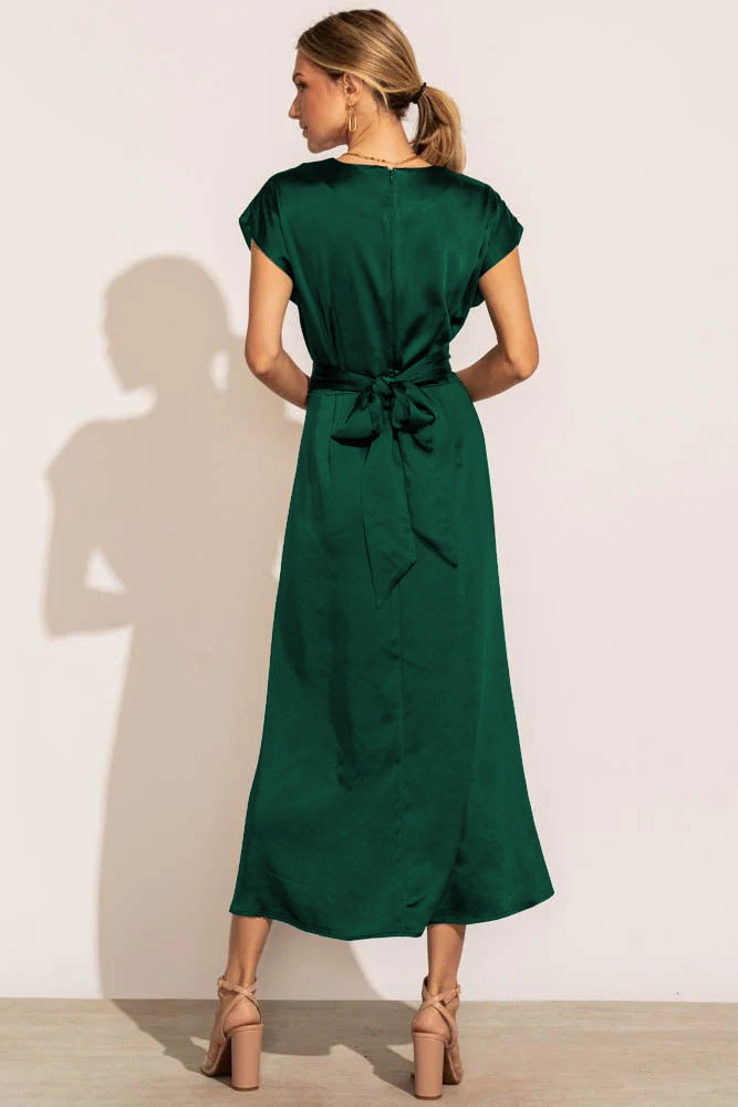 Fashion Summer Satin Evening Party Dresses