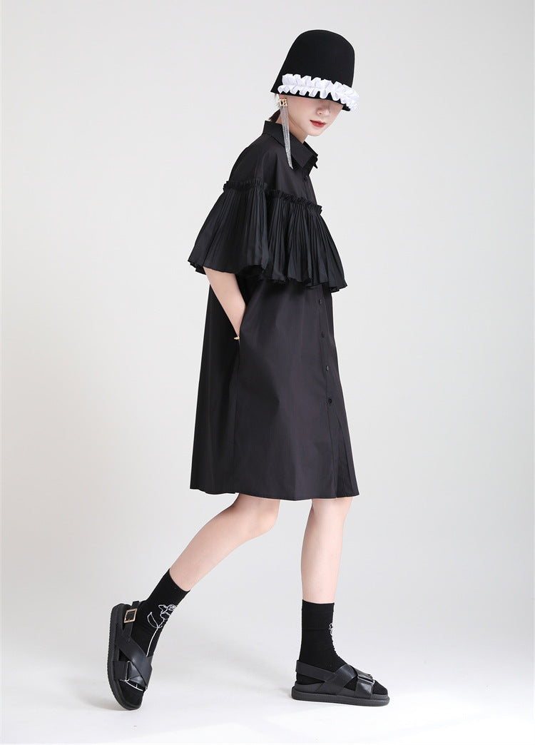 Casual Summer Irregular Designed Shirts Dresses