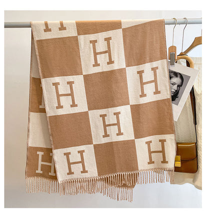H Design Winter Warm Scarves Shawl