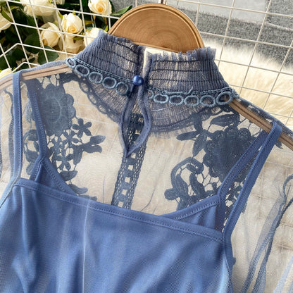 Fashion 3d Flowers Two Pieces Fairy Dresses