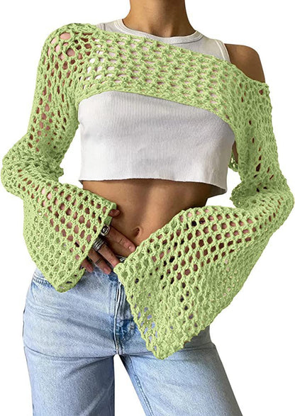 Casual Short Crochet Cover Ups