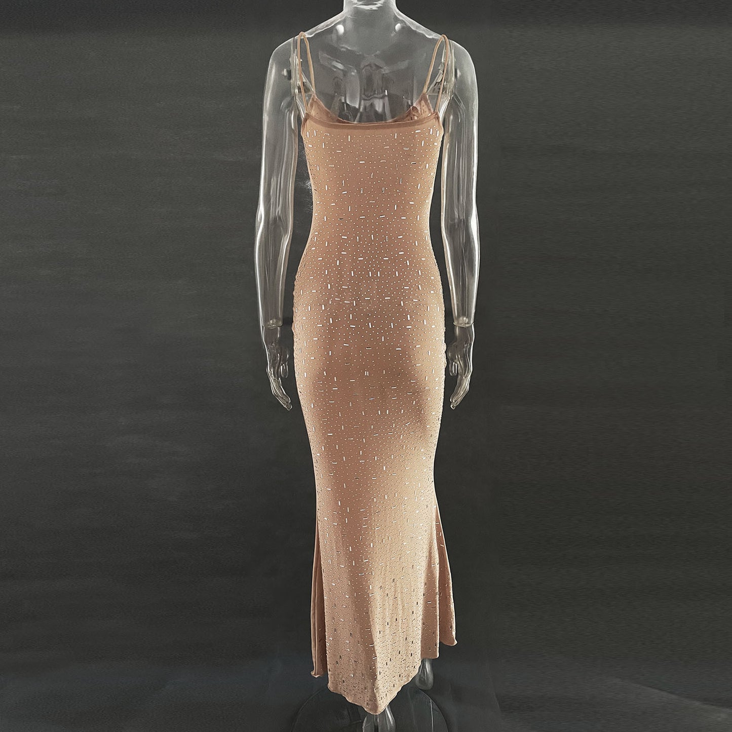 Sexy Bright Diamond Mermaid Long Party Dresses