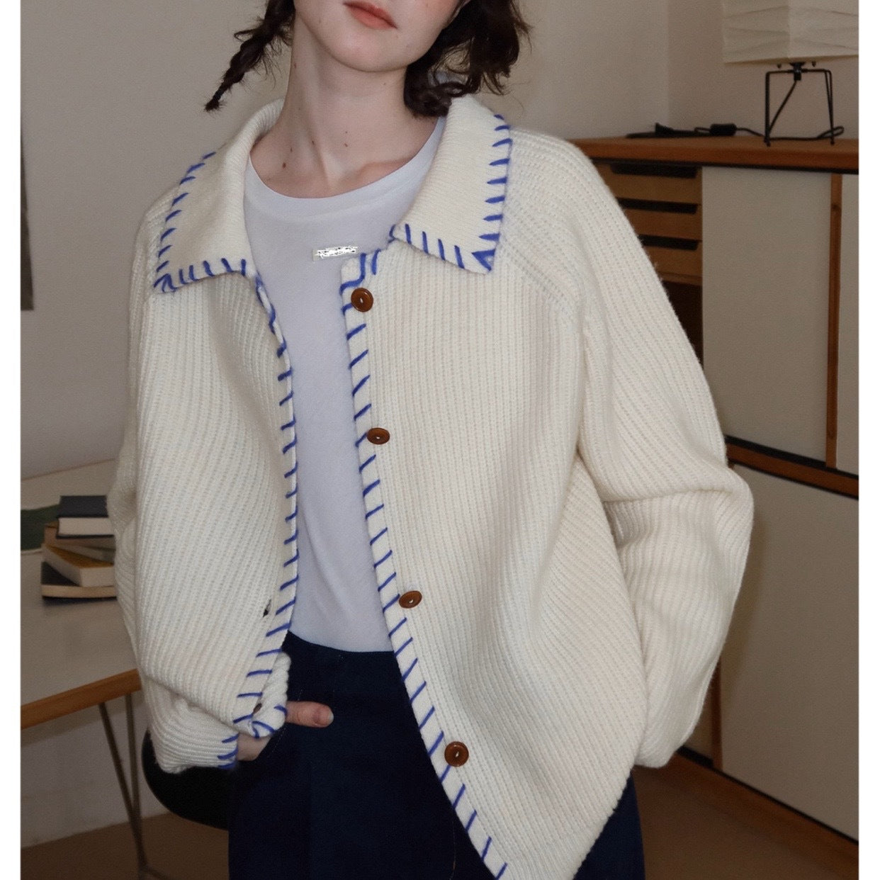 Casual Wool Knitted Women Cardigan Sweaters