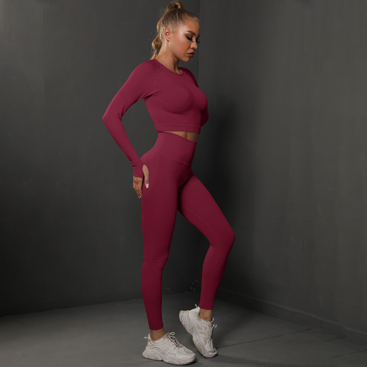 Fashion Simple Style Sports Yoga Suits for Women