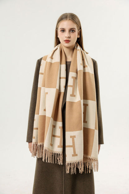 H Design Winter Warm Scarves Shawl