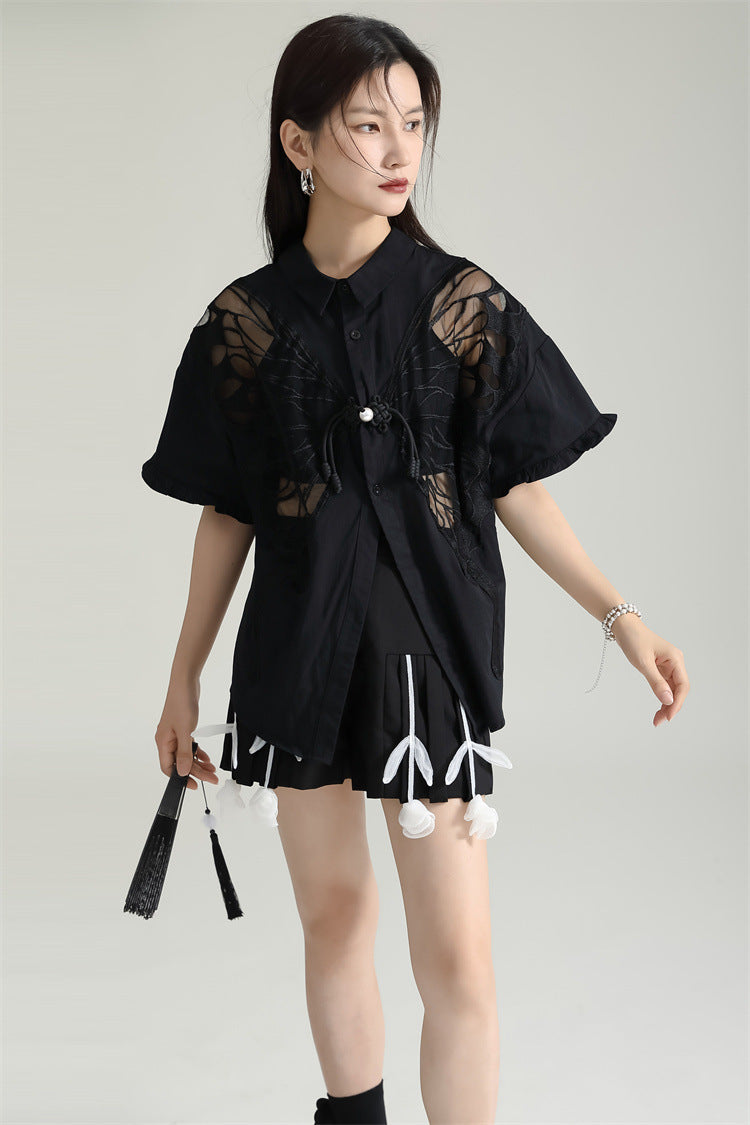Designed Butterfly Double Sides Summer Shirts