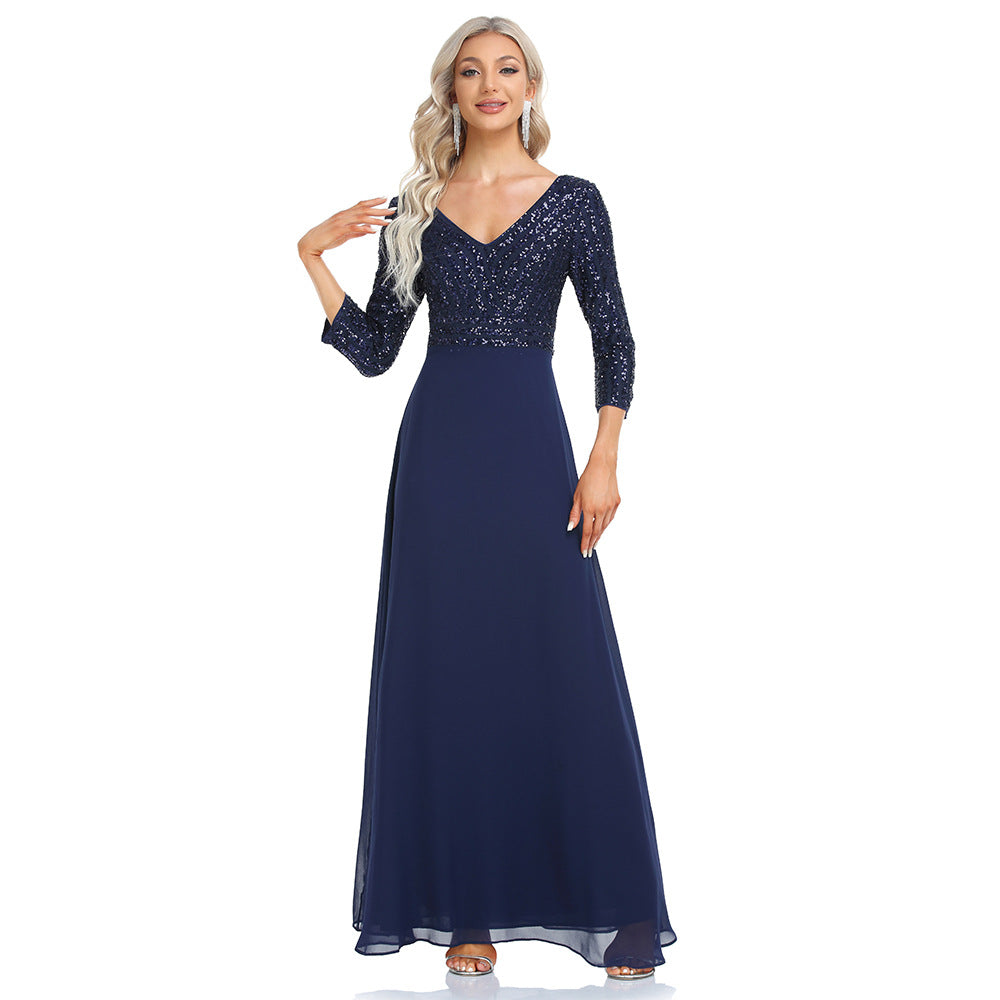 Elegant Chiffon A Line Evening Dresses/bridesmaid Dresses