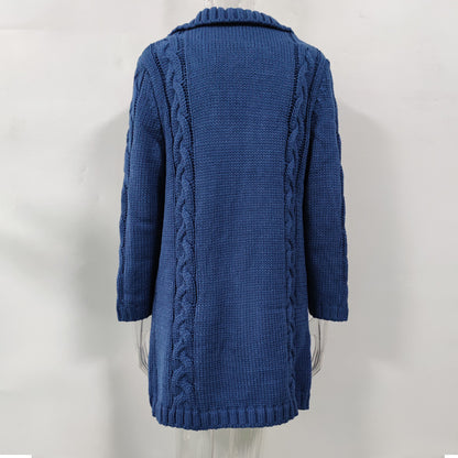 Women Winter Knitted Cardigan Overcoats
