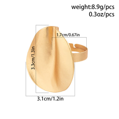 Women Alloy Irregular Flowers Rings