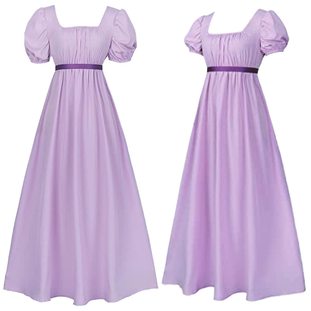 Bridgton Vintage Regency High Waist Victorian Prom Dress 1507