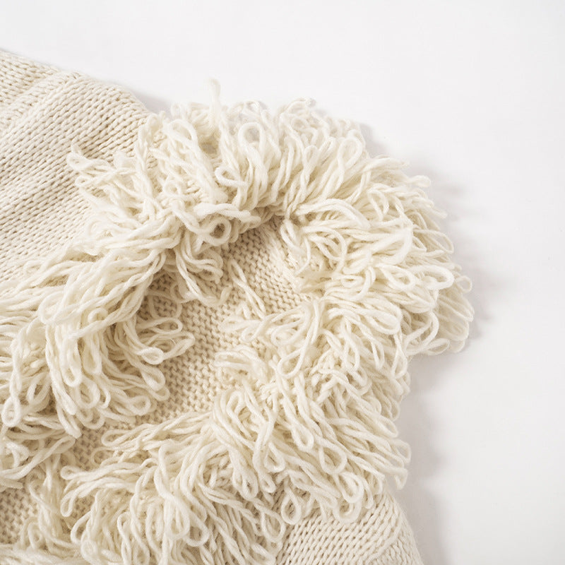 Fashion Long Sleeves Tassels Knitted Sweaters
