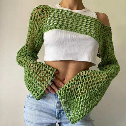 Casual Short Crochet Cover Ups