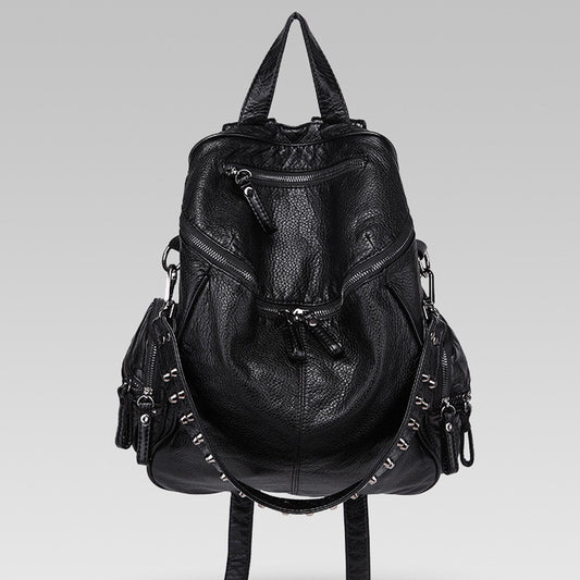 Fashion Rivet Large Storage PU Backpacks