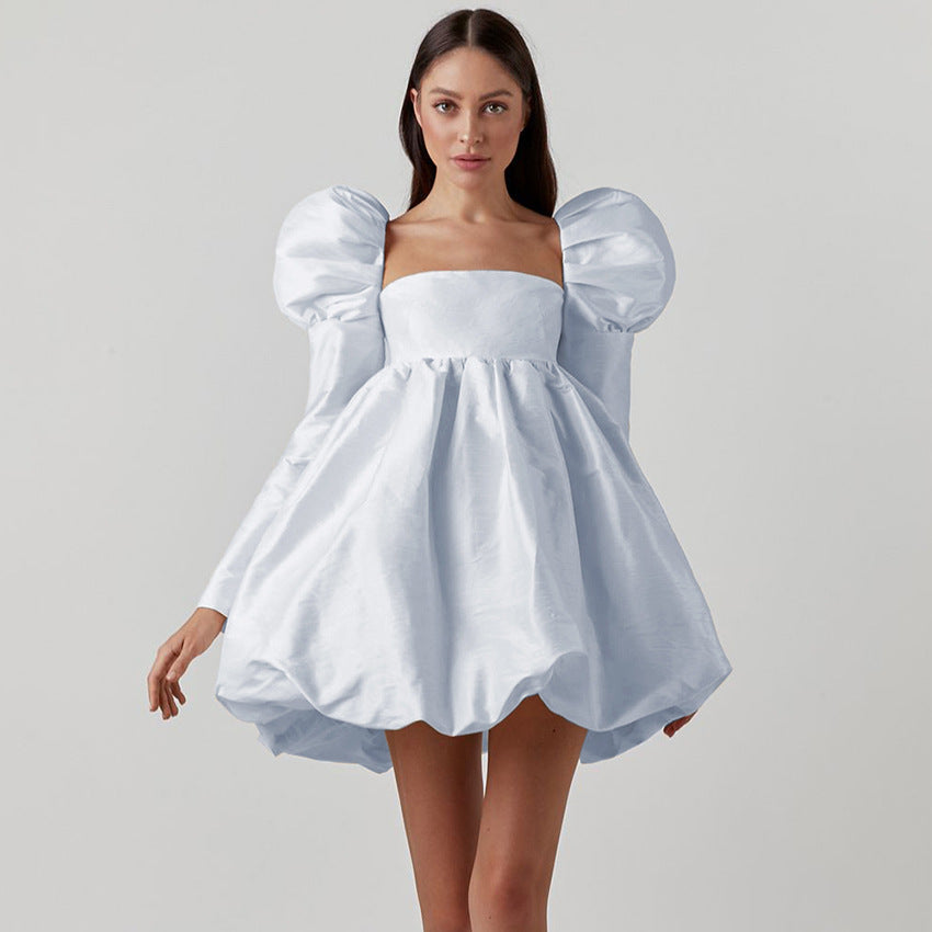 Lovely Satin Princess Mini Dresses for Women