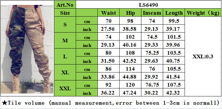 Fashion Popular Camouflage Women Pants
