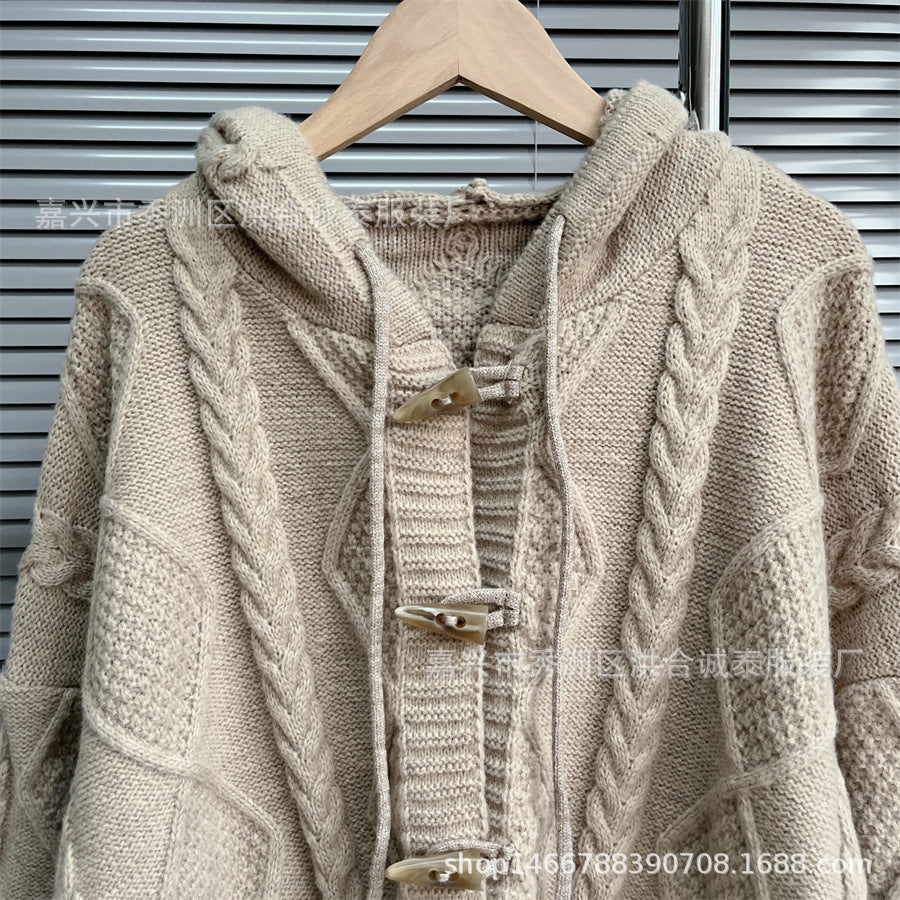 Soft Lazy Knitted Women Cardigan Sweaters