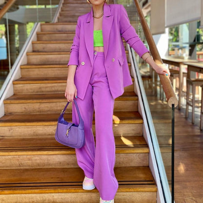 Casual Fall Two Pieces Women Suits
