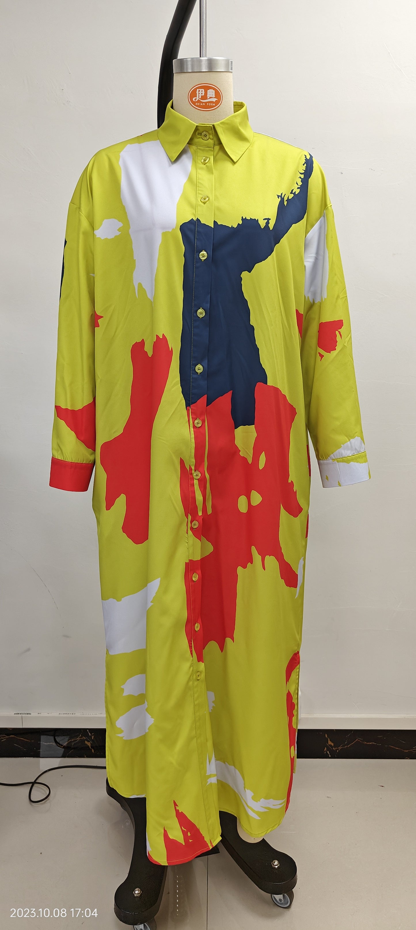 Casual Long Sleeves Shirts Dresses