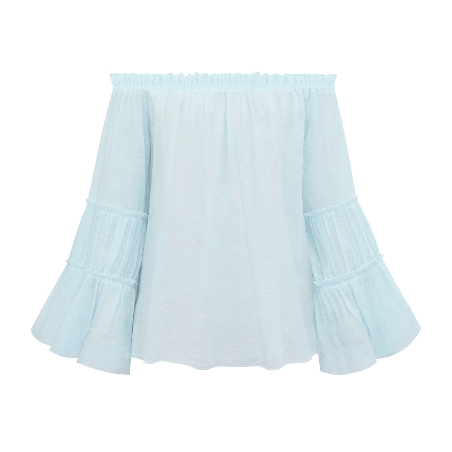 Sexy Off The Shoulder Trumpet Sleeves T Shirts
