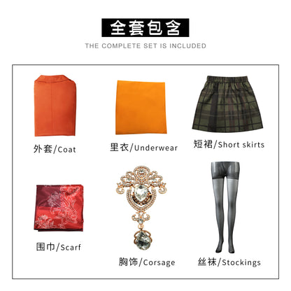 Resident Evil IV 4 Remake Ashley Graham Cosplay Costume Sets 9201
