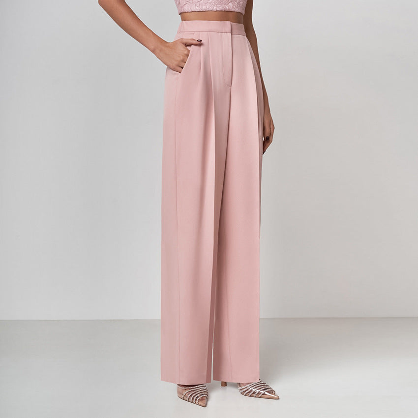 Fashion Elastic Waist Casual Pants