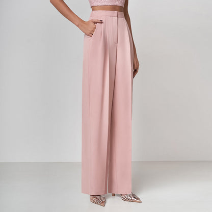 Fashion Elastic Waist Casual Pants
