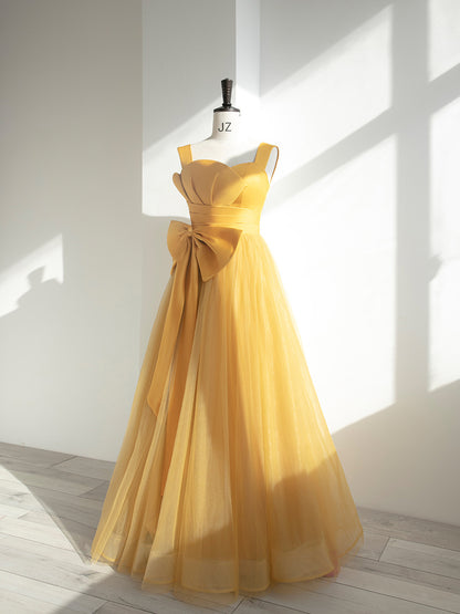 Elegant Long Prom Dresses with Bow