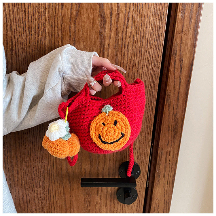 Merry Christmas Santa Claus Handmade Crochet Bags