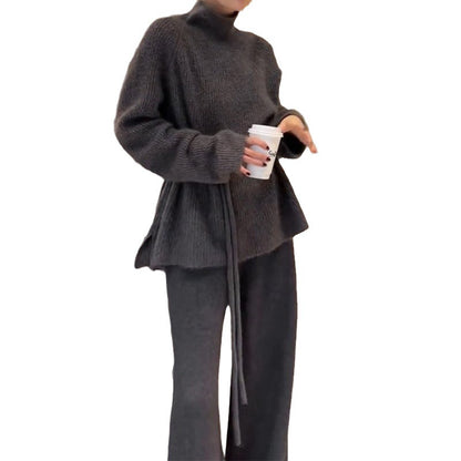 Casual Pullover Knitted Two Pieces Suits