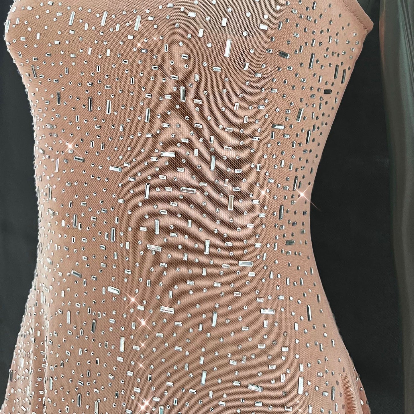 Sexy Diamond See Through Short Mini Party Dresses