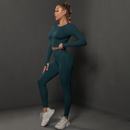 Fashion Simple Style Sports Yoga Suits for Women