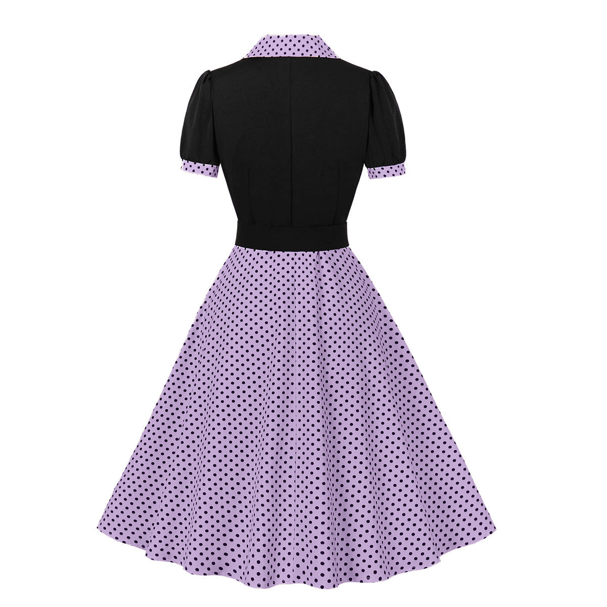 Vintage Polk Dot Short Sleeves Dresses