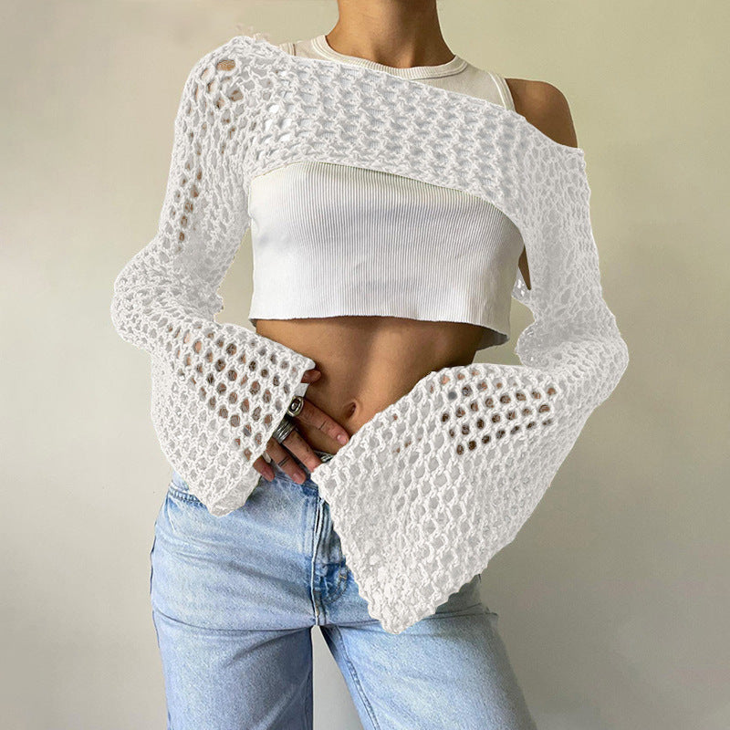 Casual Short Crochet Cover Ups