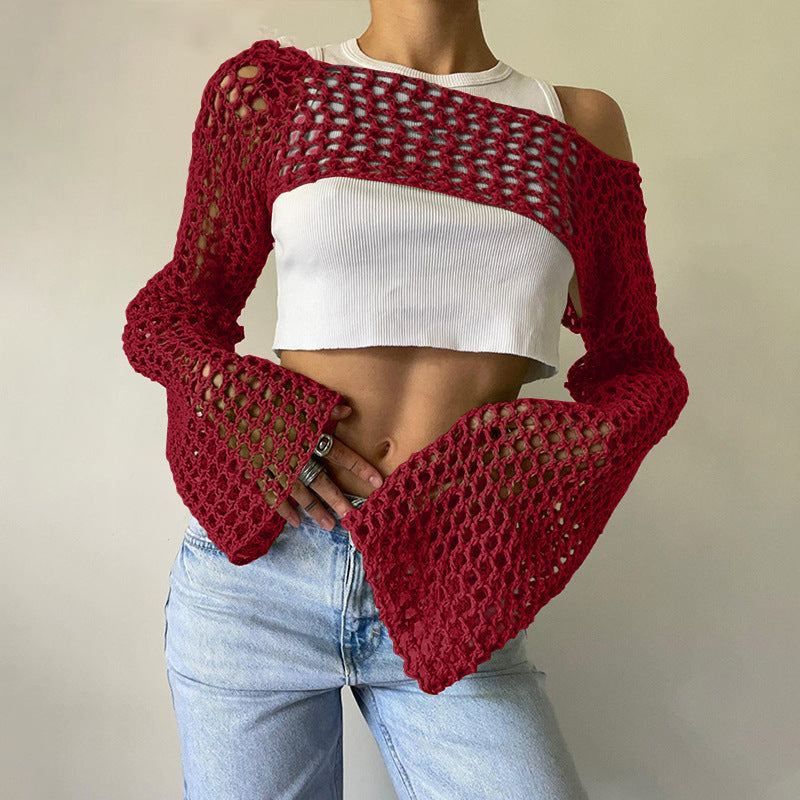 Casual Short Crochet Cover Ups