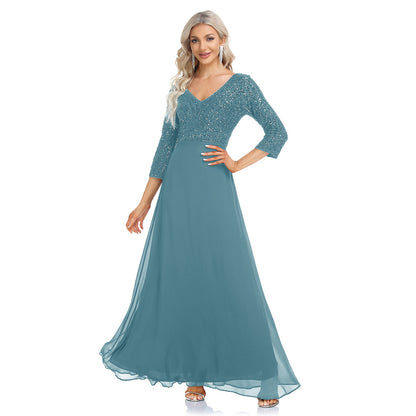 Elegant Chiffon A Line Evening Dresses/bridesmaid Dresses