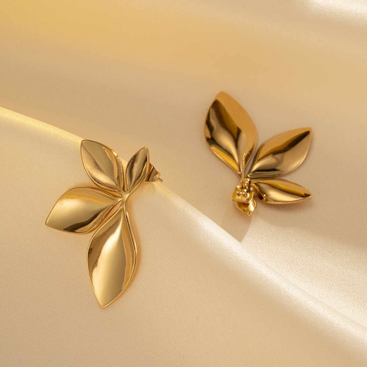 Fashion Leaf Petal Design Earrings for Women