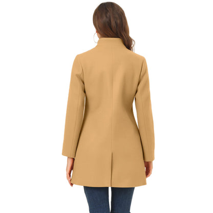 Fashion Popular Socket 3-breasted Slim-fit Women Coat