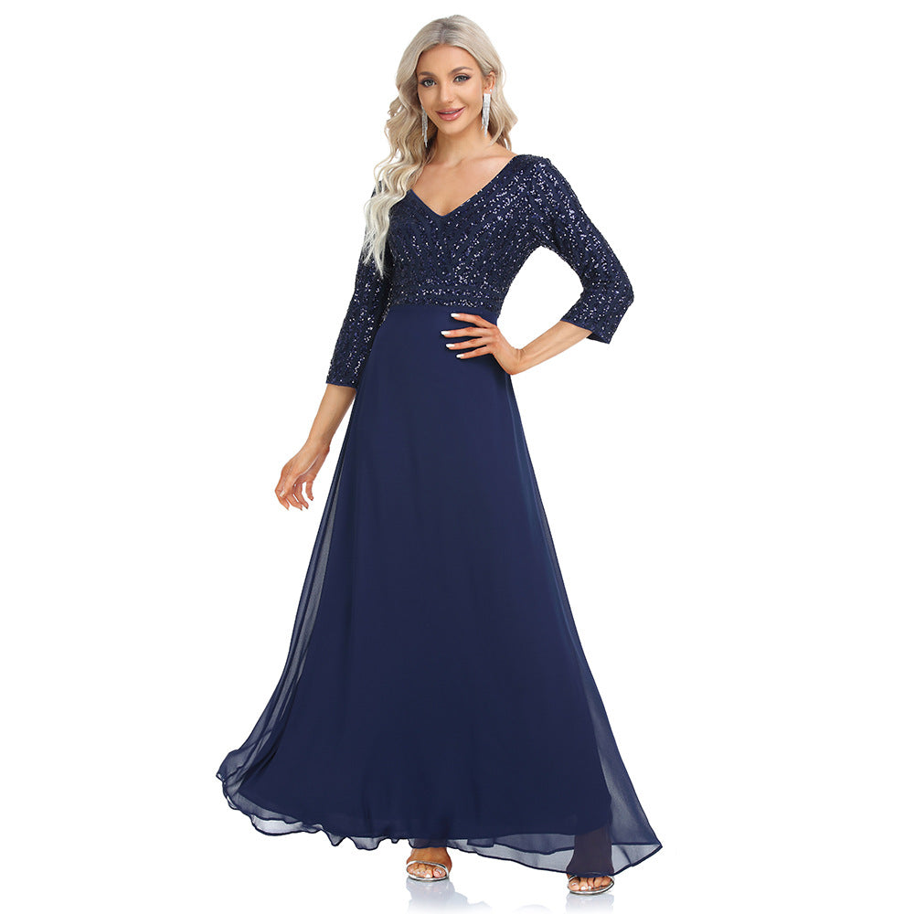 Elegant Chiffon A Line Evening Dresses/bridesmaid Dresses
