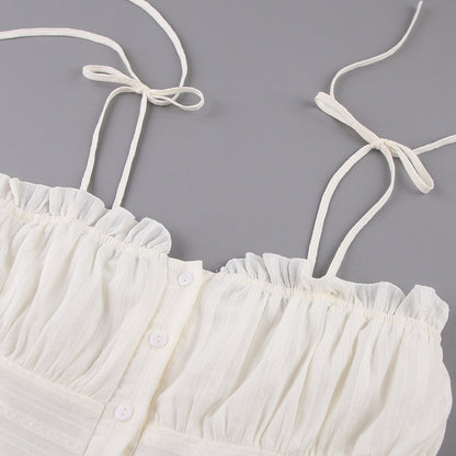 Summer Cotton Sexy White Mini Hot Dresses