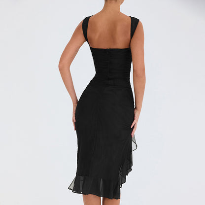 Sexy One Shoulder Summer Sleeves Sheath Dresses