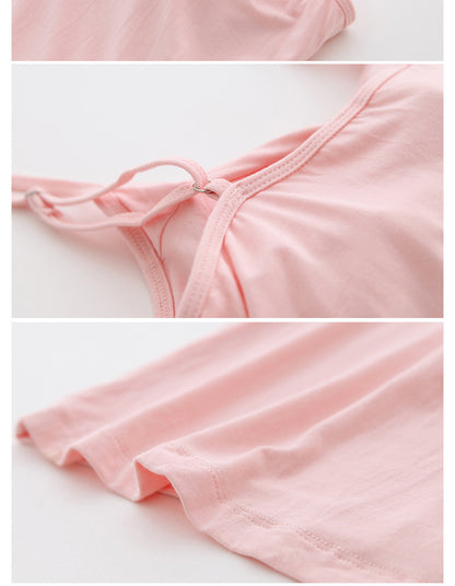 Casual Comfortable Built in Bra Homewear