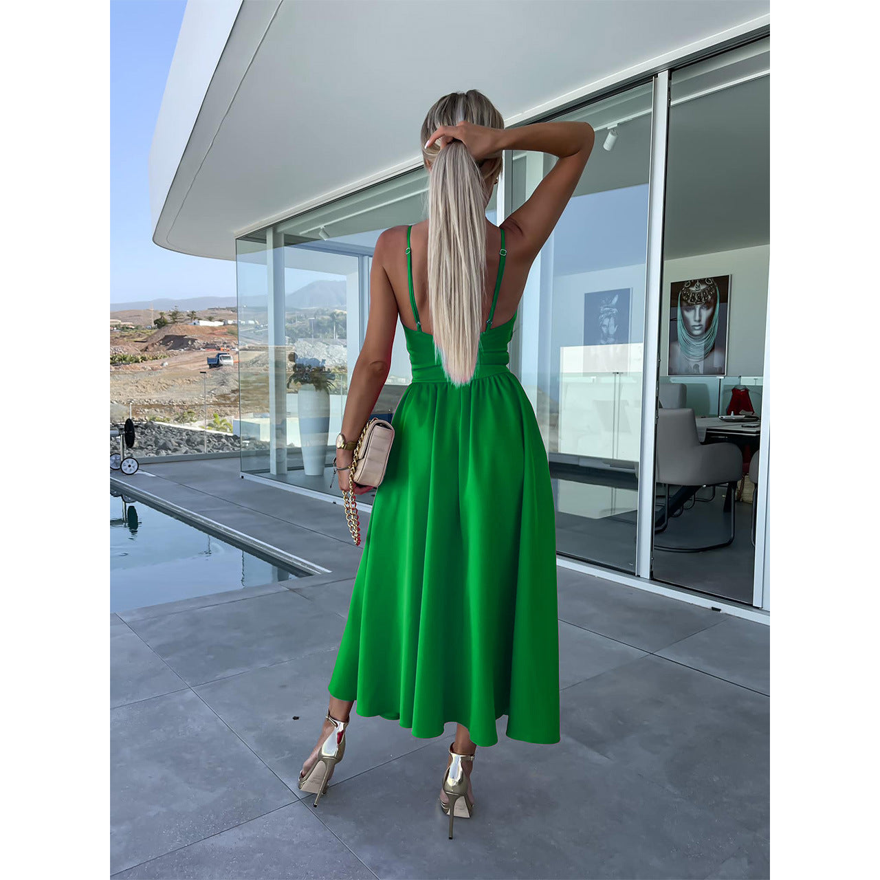 Elegant Midriff Baring Summer Dresses