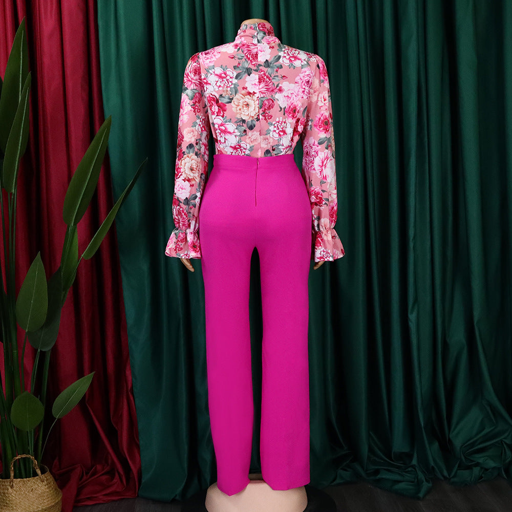Fashion Plus Sizes Women Long Sleeves Shirts & Pants
